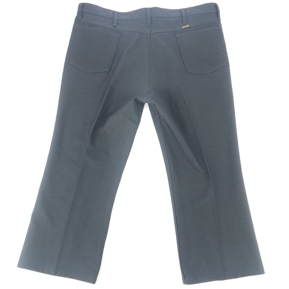 Wrangler 100% Polyester Pants Size 44 x *30 Black - Picture 7 of 11